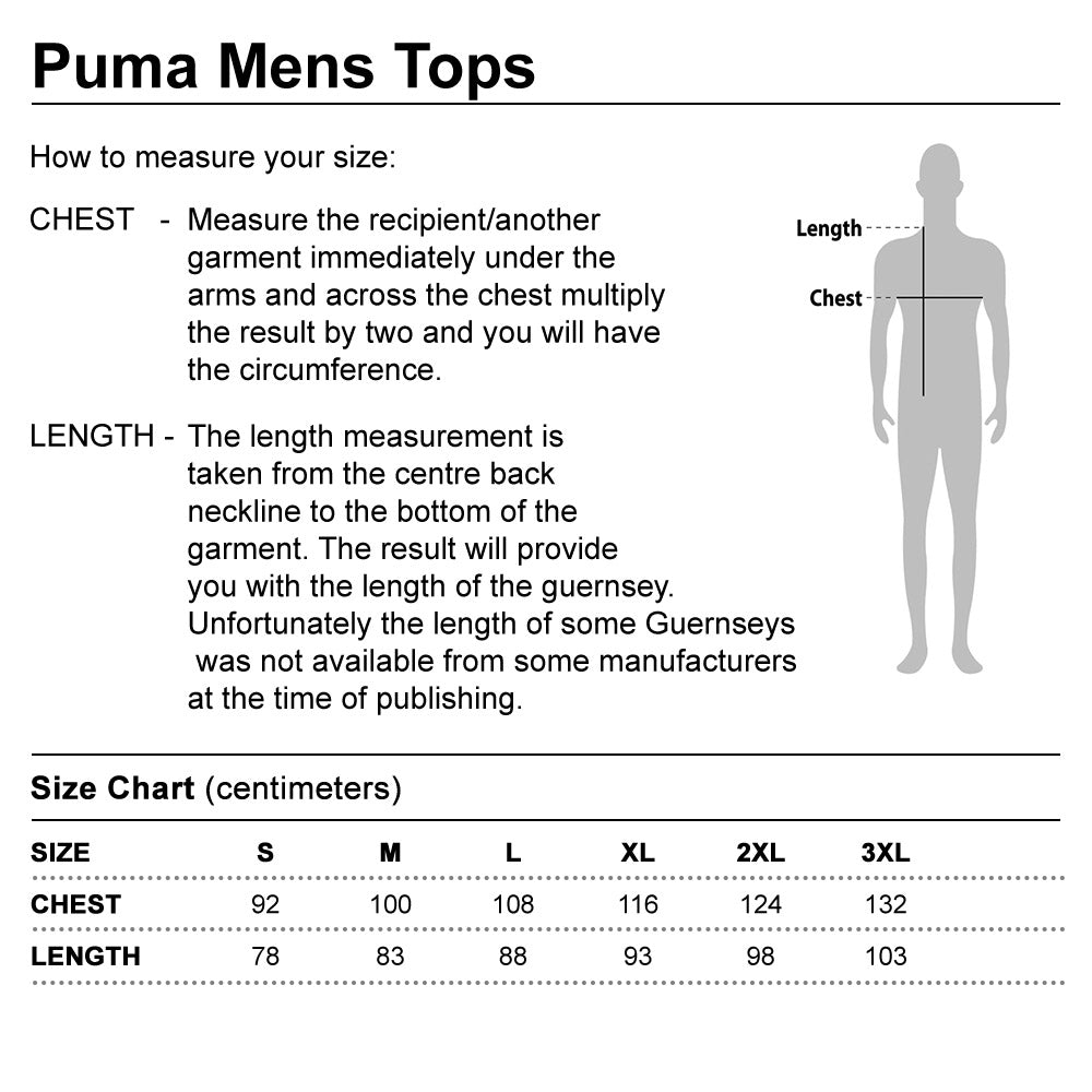 Puma Sweats Size Chart 2024