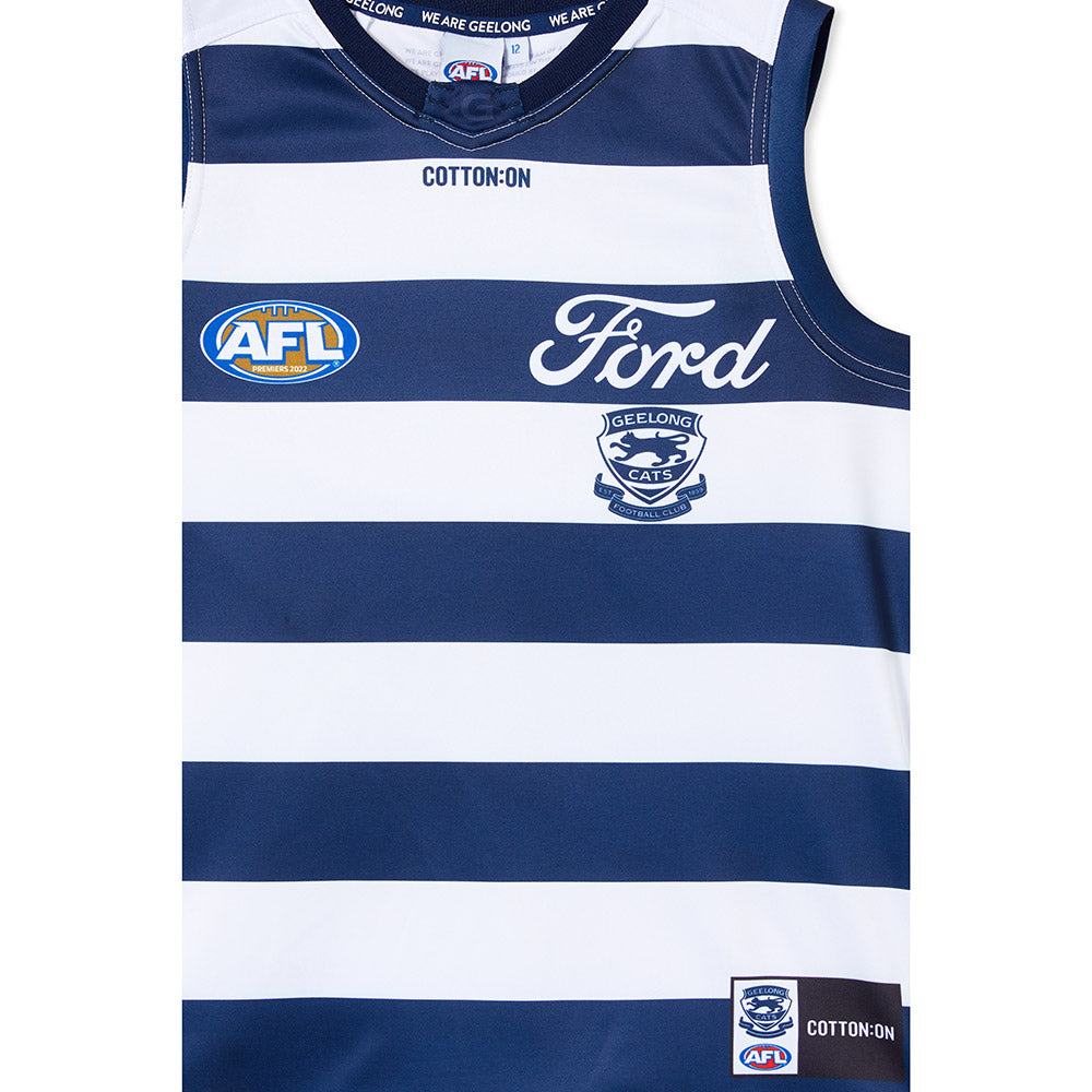 Geelong Cats Premiers 2022 Cotton On Youth Premiership Guernsey – Footy  Plus More