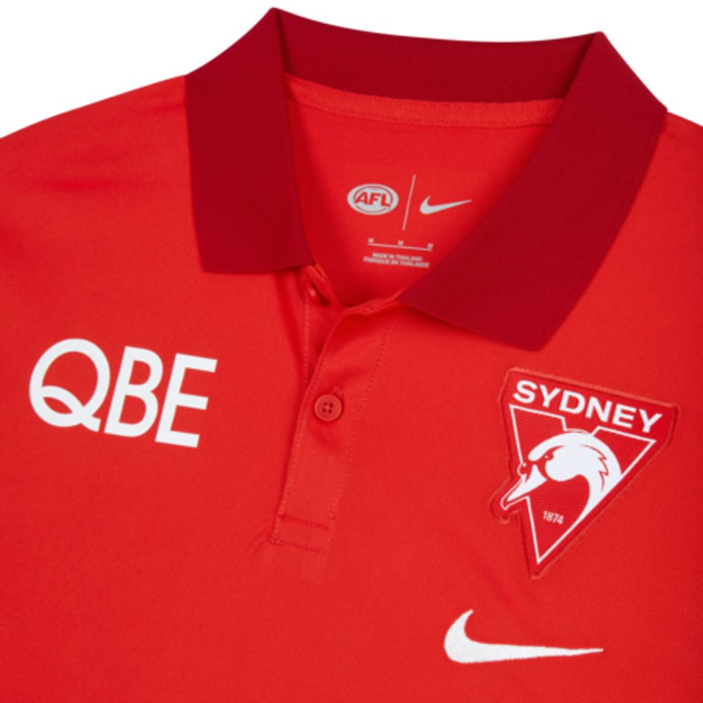 Sydney Swans 2024 Authentic Mens Team Polo The AFL Store