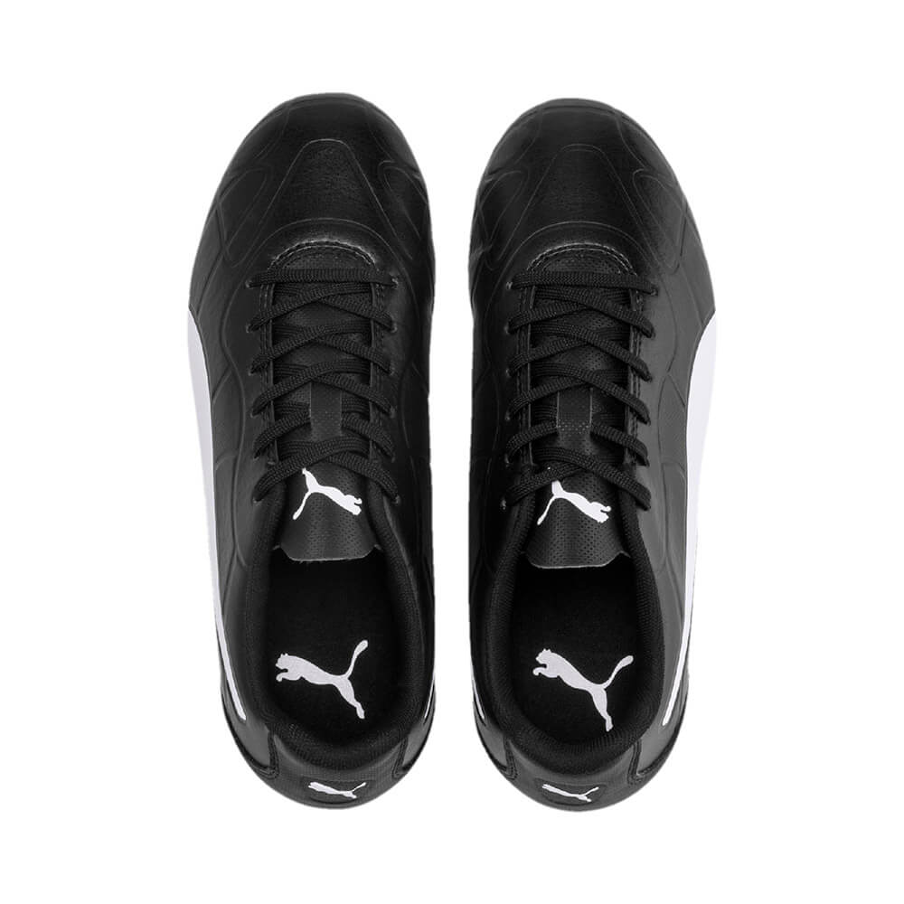 Puma Monarch Fg Junior Football Boots Black/White | The AFL Store