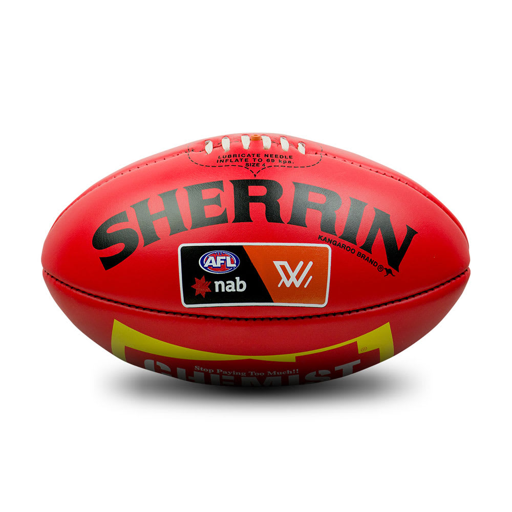 AFLW Red Official Game Ball – The AFL Store