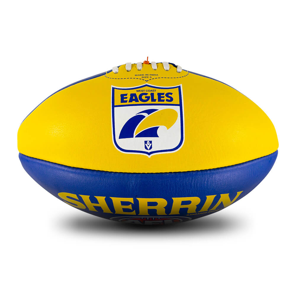 West Coast Eagles Leather Football Size 5 The AFL Store