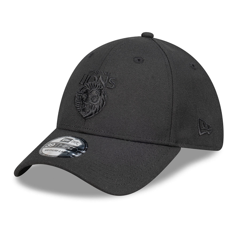 Brisbane Lions New Era 39Thirty Black On Black Cap – The AFL Store