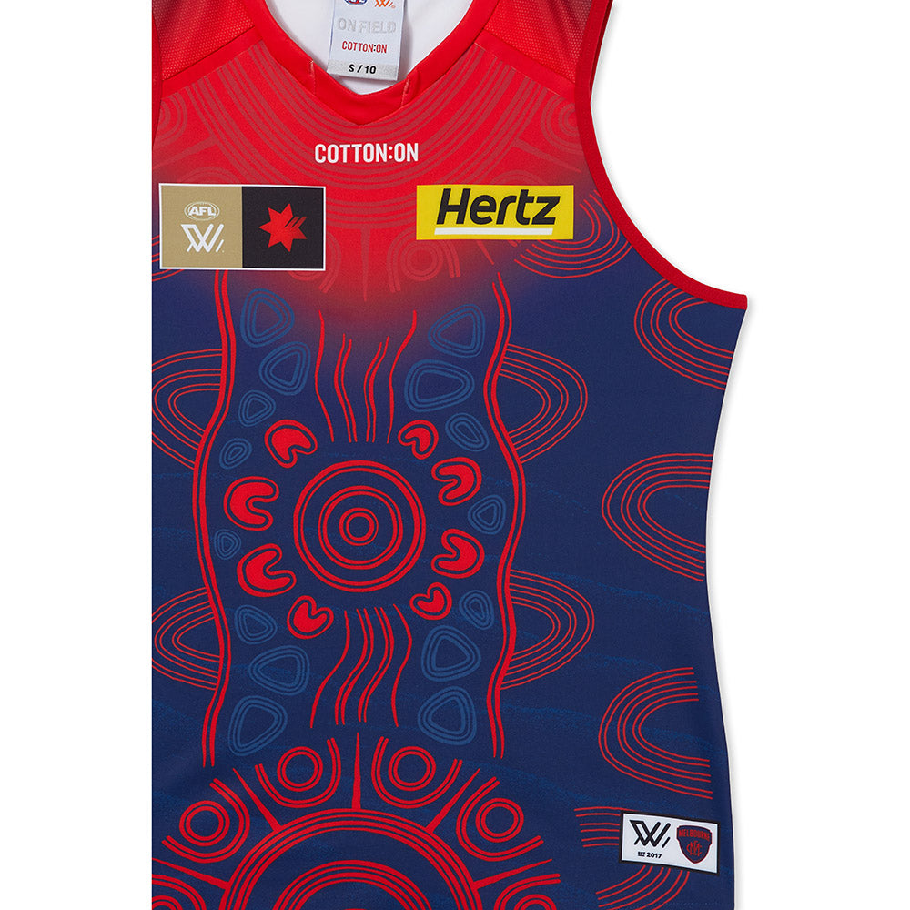 Melbourne Season 8 AFLW Authentic Indigenous Guernsey – The AFL Store