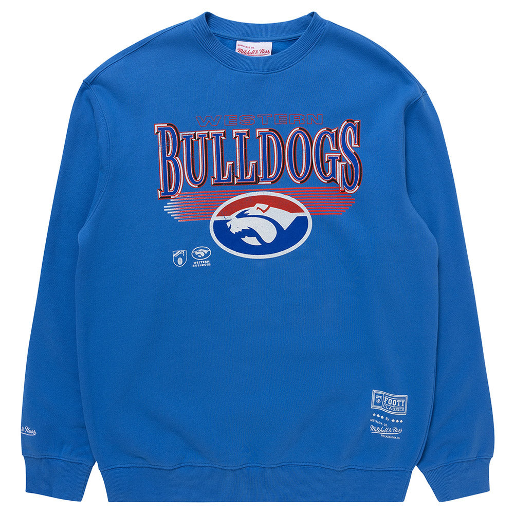 Western Bulldogs Mitchell & Ness Adults Underscore Crew Neck Sweater ...