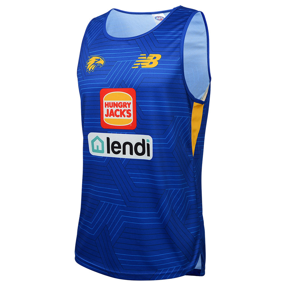 West Coast Eagles 2023 Authentic Mens Player Training Singlet – The AFL ...